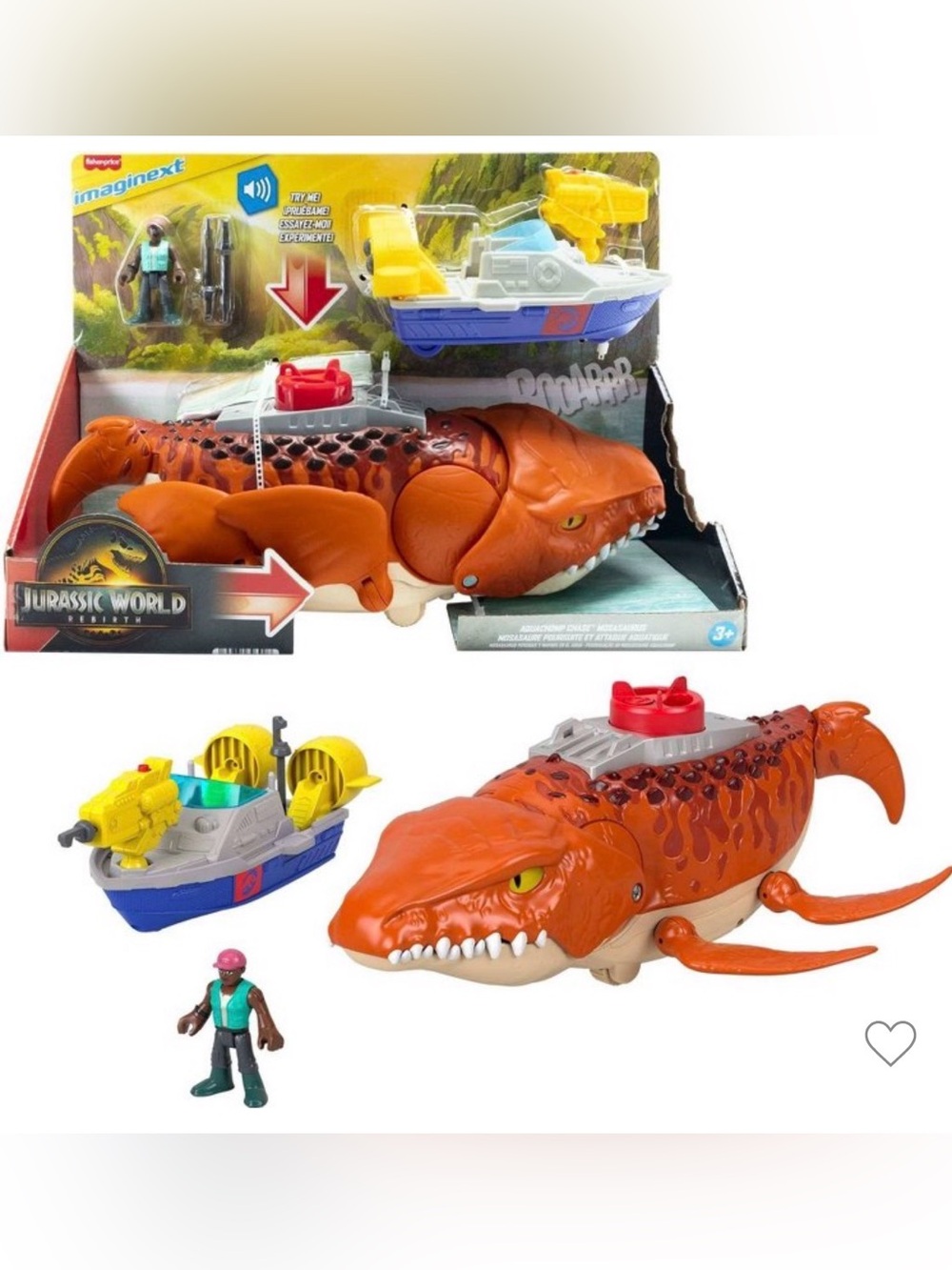 Fisher Price Imaginext Jurassic Workd Rebirth Mosasaurus Play Set